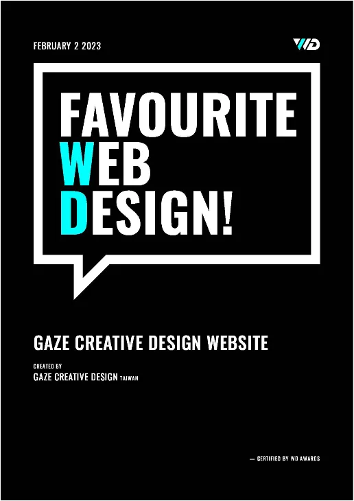 榮獲 WD 最喜歡的網站設計獎項 - RWD形象官網 [RWD網站設計 / 網頁設計 / UIUX設計 / 動態網站設計 / 形象網站設計]