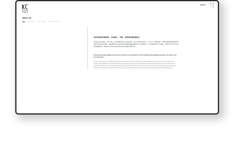 台北 KC DESIGN RWD形象官網/網站設計/動態網站設計/形象官網設計 手機版(四)