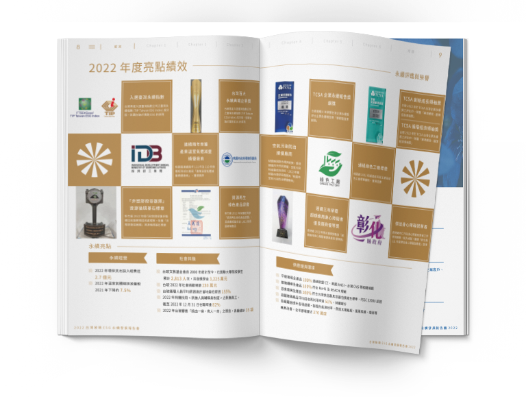 台灣玻璃 2022 ESG 永續報告書 美編排版設計 手機版(3)