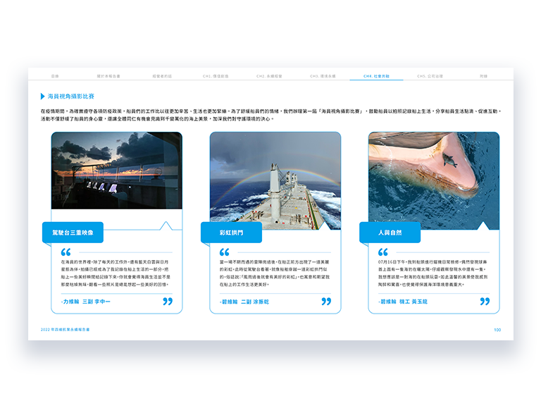 四維航業 2022 ESG 永續報告書 美編排版設計 手機版(8)